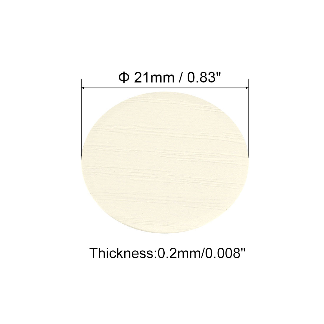 uxcell Uxcell Screw Hole Covers Stickers Textured Plastic Self Adhesive Stickers for Wood Furniture Cabinet Shelve Plate 21mm Dia 162pcs in 3Sheet White Lines