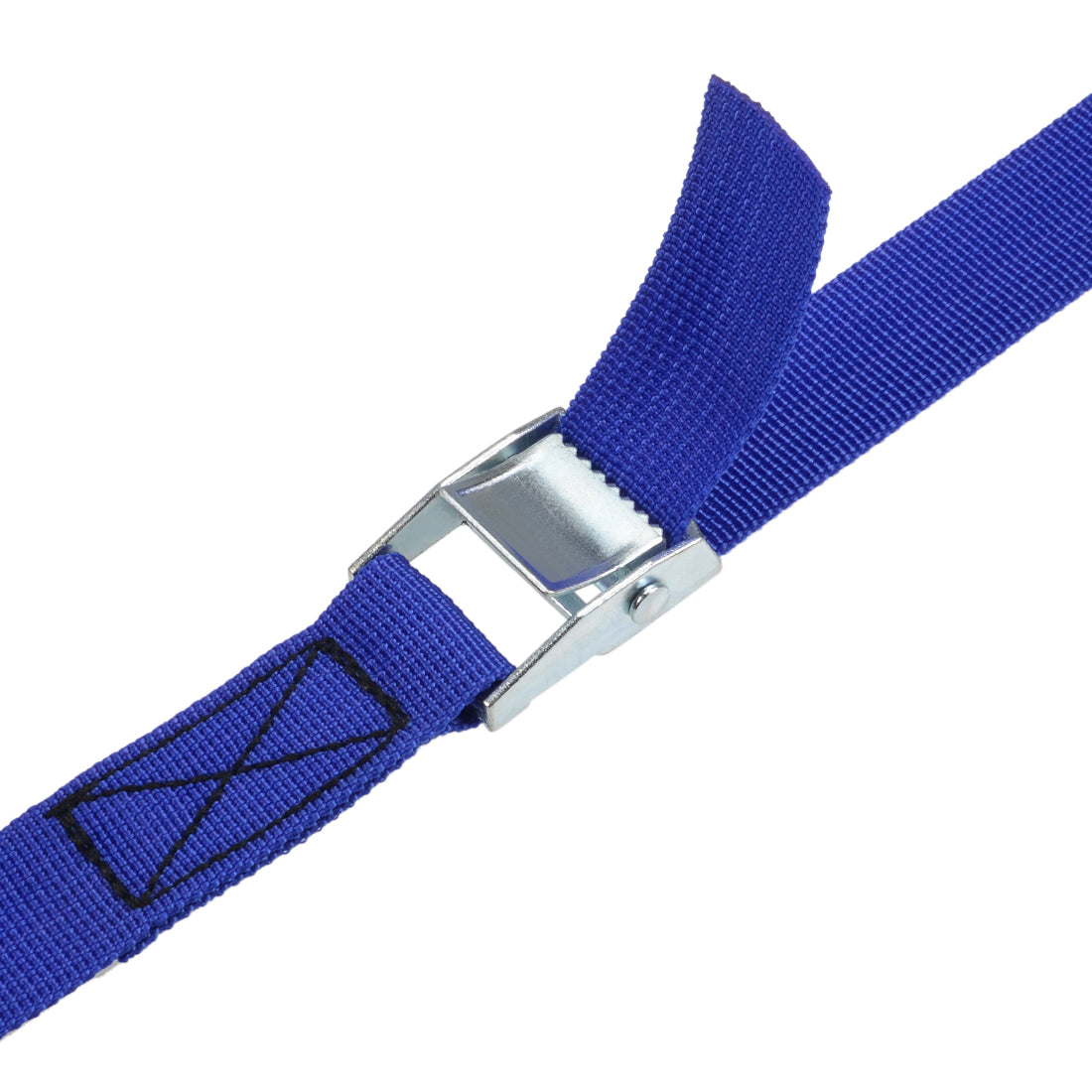 uxcell 6M x 25mm Lashing Strap Cargo Tie Down Straps w Cam Lock Buckle 250Kg Work Load, Blue, 4Pcs
