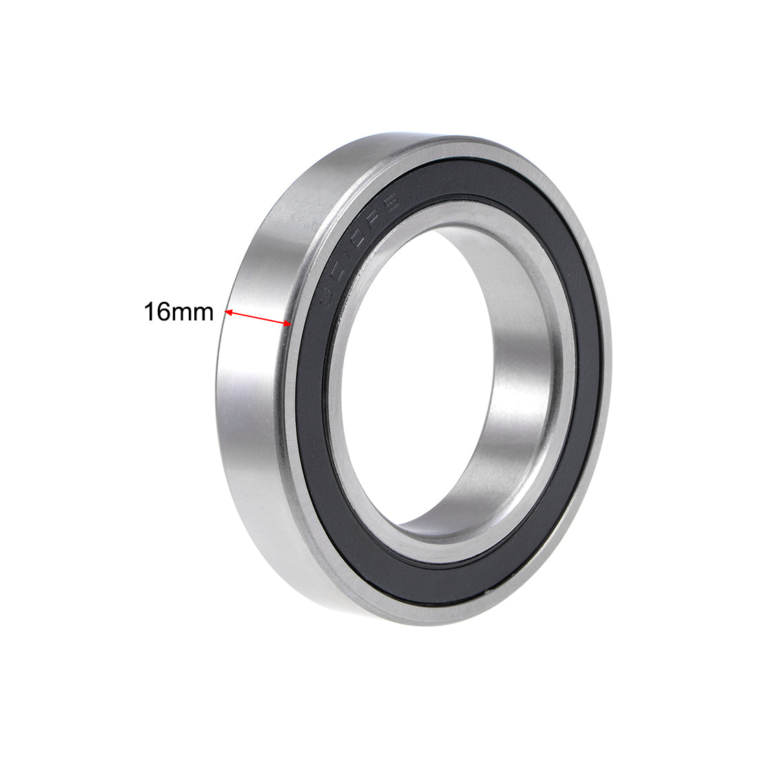 Harfington 6010-2RS Ball Bearing 50x80x16mm Double Sealed Carbon Steel Bearings