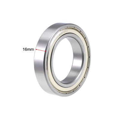 Harfington 6010ZZ Ball Bearing 50x80x16mm Double Shielded Carbon Steel Bearings