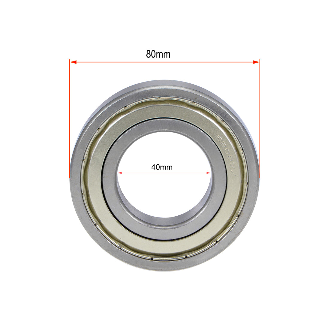 uxcell Uxcell Deep Groove Ball Bearings Metric Double Shielded Chrome Steel P0 Z1