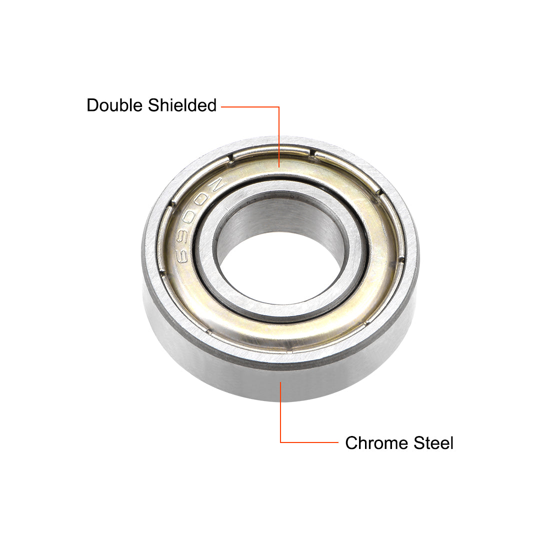 Harfington 6900ZZ Ball Bearing 10x22x6mm Double Shielded ABEC-1 Bearings