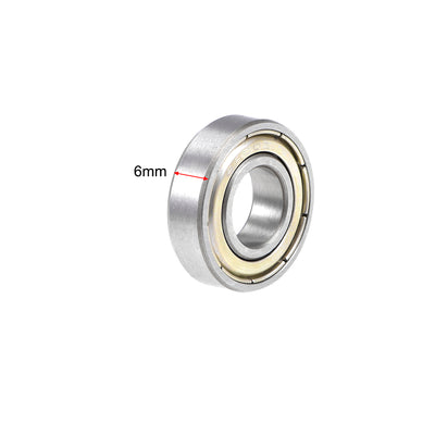 Harfington 6900ZZ Ball Bearing 10x22x6mm Double Shielded ABEC-1 Bearings
