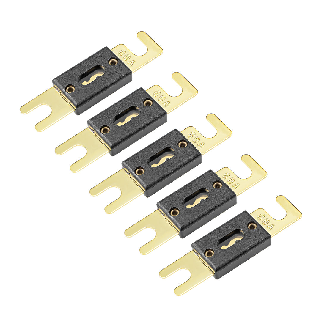 uxcell Uxcell ANL Fuse 60 Amp DC 32 Volt for Audio Amplifier Inverter 5pcs