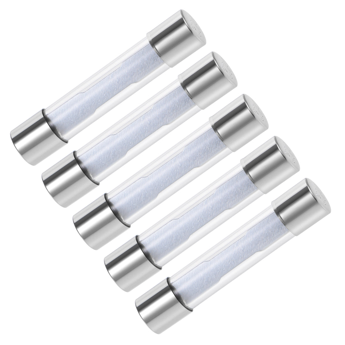 uxcell Uxcell Fuses 30A DC 32V 6x32mm Stereo Audio Alarm Amplifier Glass 5pcs