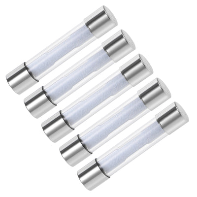 uxcell Uxcell Fuses 30A DC 32V 6x32mm Stereo Audio Alarm Amplifier Glass 5pcs