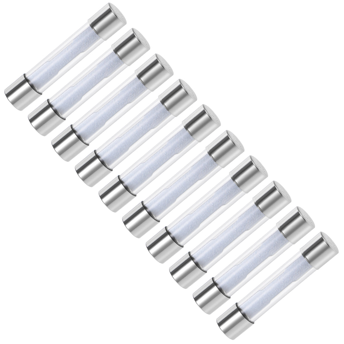 uxcell Uxcell Fuses 35A DC 32V 6x32mm Stereo Audio Alarm Amplifier Glass 10pcs