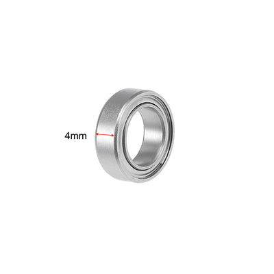 Harfington SMR138ZZ Stainless Steel Ball Bearing 8x13x4mm Shielded MR138ZZ Bearings 2pcs