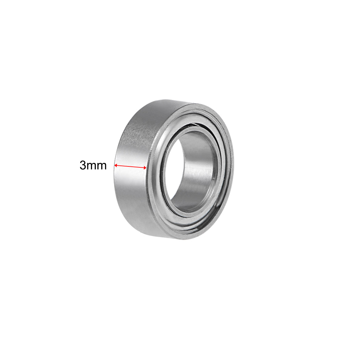 uxcell Uxcell SMR95ZZ Stainless Steel Ball Bearing 5x9x3mm Shielded MR95ZZ Bearings 2pcs