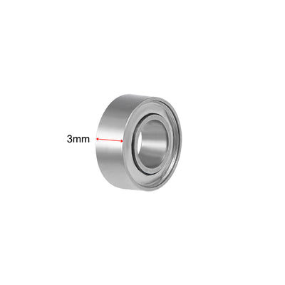 Harfington SMR84ZZ Stainless Steel Ball Bearing 4x8x3mm Shielded MR84ZZ Bearings 2pcs