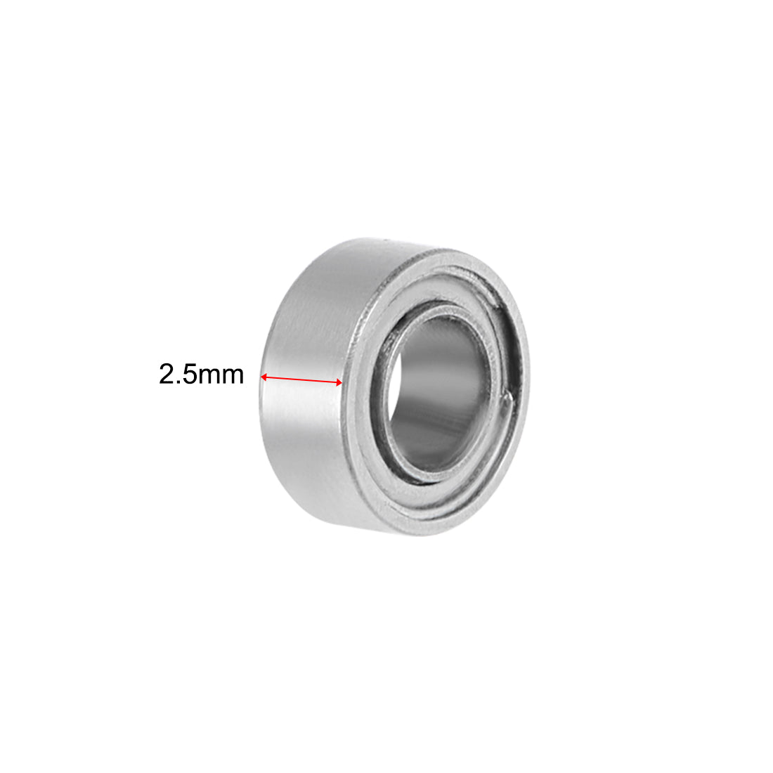 Harfington SMR63ZZ Stainless Steel Ball Bearing 3x6x2.5mm Shielded MR63ZZ Bearings 2pcs