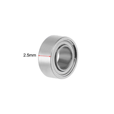 Harfington SMR63ZZ Stainless Steel Ball Bearing 3x6x2.5mm Shielded MR63ZZ Bearings 2pcs