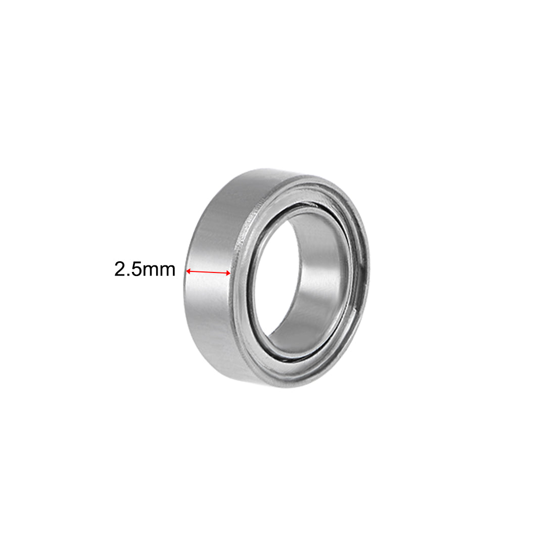 uxcell Uxcell SMR85ZZ Stainless Steel Ball Bearing 5x8x2.5mm Shielded MR85ZZ Bearings 2pcs