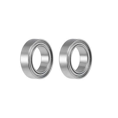 uxcell Uxcell SMR117ZZ Stainless Steel Ball Bearing 7x11x3mm Shielded MR117ZZ Bearings 2pcs