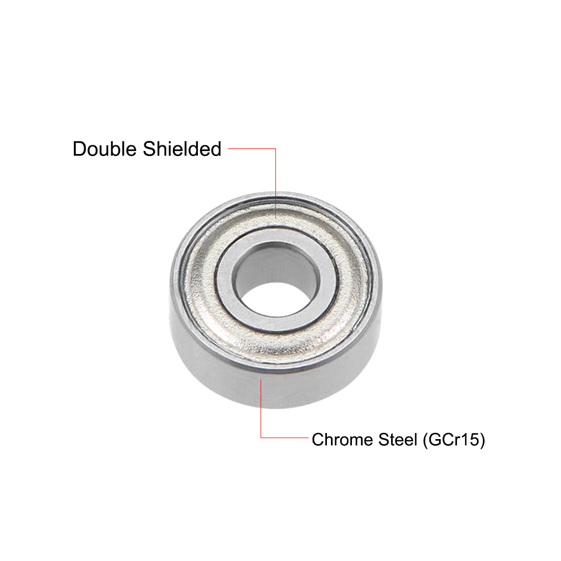 Harfington MR83ZZ Ball Bearing 3x8x3mm ABEC-1 Chrome Steel Bearings 5pcs