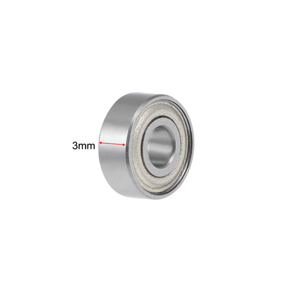 Harfington MR83ZZ Ball Bearing 3x8x3mm ABEC-1 Chrome Steel Bearings 5pcs