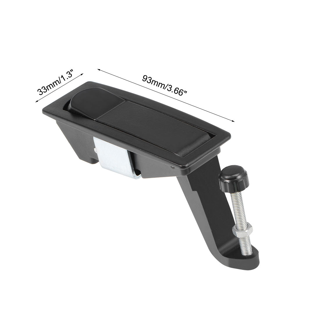 uxcell Uxcell Electric Cabinet Panel Cam Lock Push Button Pop Up Door Lock Keyless,Black 606-2 3pcs