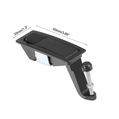 Harfington Uxcell Electric Cabinet Panel Cam Lock Push Button Pop Up Door Lock Keyless,Black 606-2 3pcs