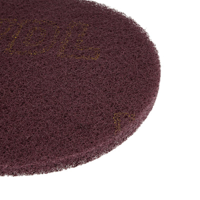 Harfington Uxcell Scrub Pad, 5-inch 320-400 Grits Drill Power Brush Tile Scrubber Cleaning Scouring Pads Abrasive Buffing Pads 6pcs