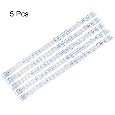 Harfington Uxcell Flexible Flat Cable,150mm 1mm Pitch 6 Pins FPC FFC Flexible Ribbon Cable for LCD TV Car Audio DVD Player 5Pcs (A type)