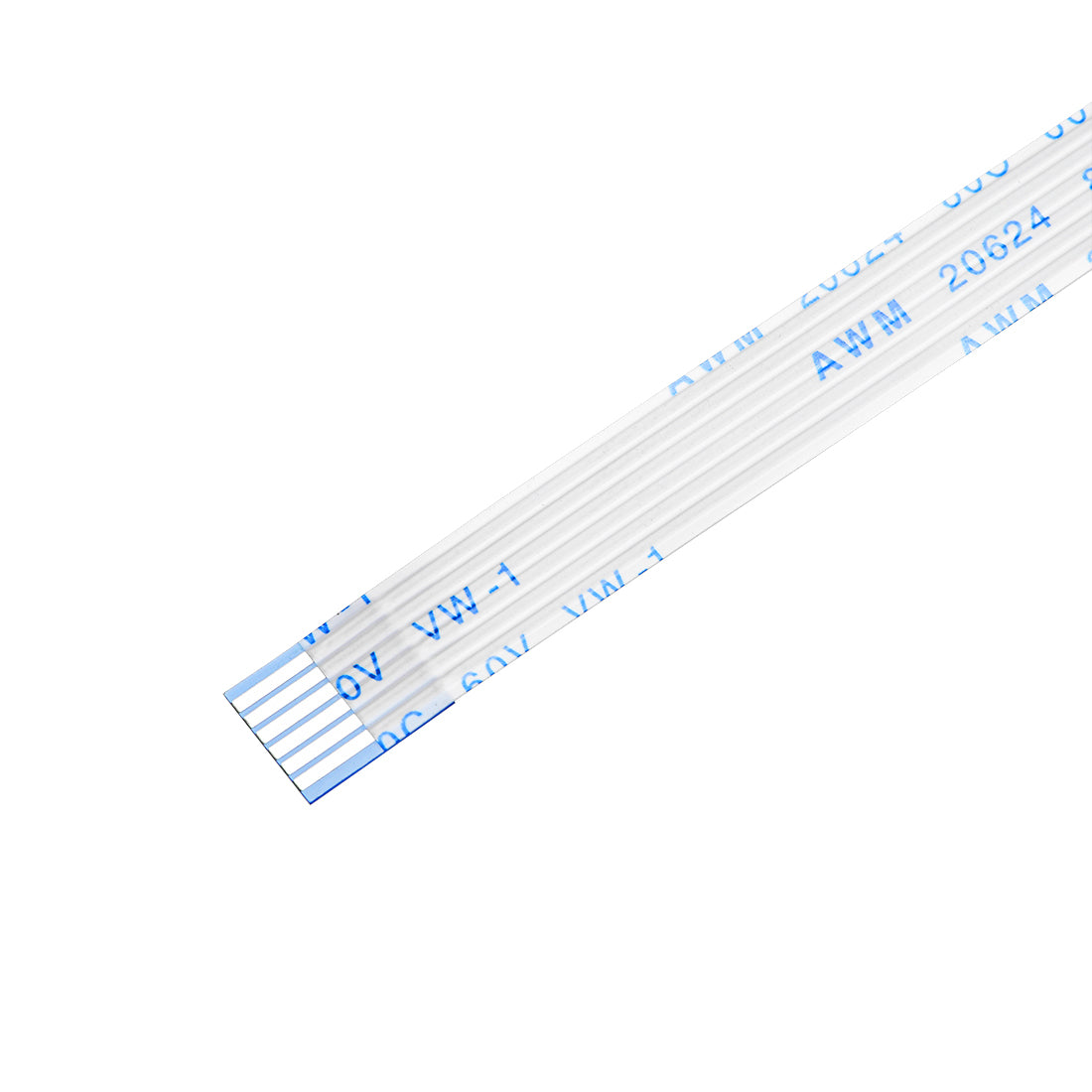 uxcell Uxcell Flexible Flat Cable,150mm 1mm Pitch 6 Pins FPC FFC Flexible Ribbon Cable for LCD TV Car Audio DVD Player 5Pcs (A type)