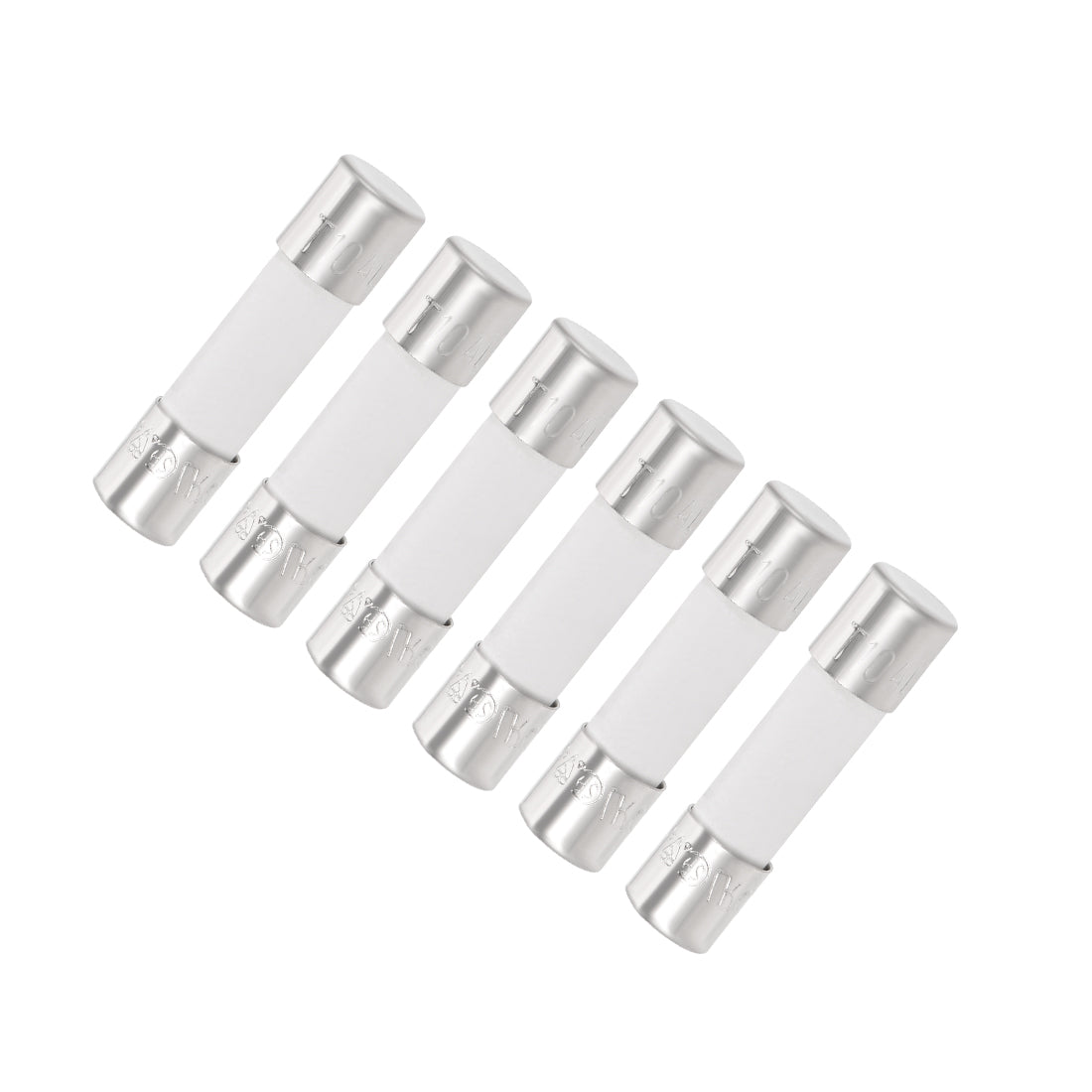 uxcell Uxcell Cartridge Fuses 10A 250V 5x20mm Slow Blow Audio Alarm Amplifier Ceramic 6pcs