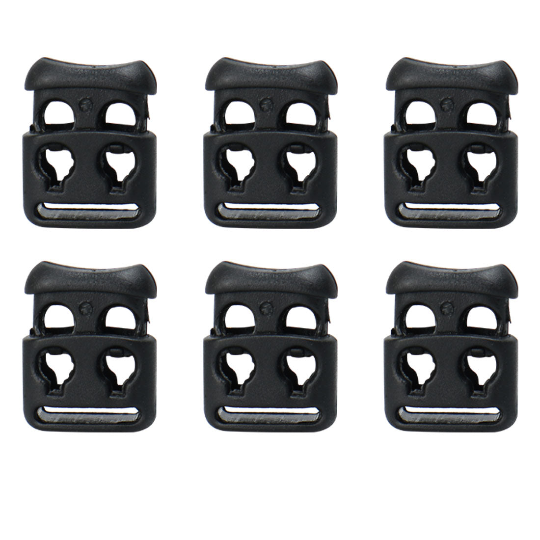 uxcell Uxcell 6pcs Plastic Cord Lock Stoppers End Spring Toggle Fasteners Organizer