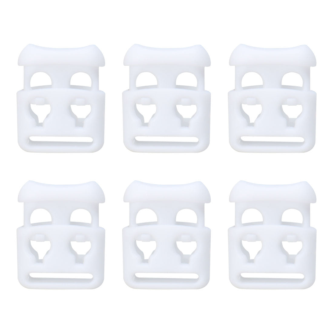 uxcell Uxcell 6pcs Plastic Cord Lock Stoppers End Spring Toggle Fasteners Organizer