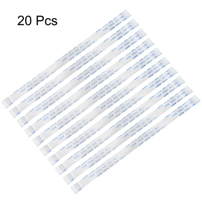 Harfington Uxcell Flexible Flat Cable, 15 Pins 0.5mm Pitch 150mm FPC FFC Flexible Ribbon Cable  for LCD TV Car Audio DVD Player Laptop 20Pcs (A Type)