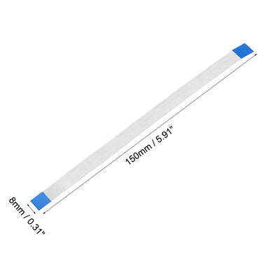 Harfington Uxcell Flexible Flat Cable, 15 Pins 0.5mm Pitch 150mm FPC FFC Flexible Ribbon Cable  for LCD TV Car Audio DVD Player Laptop 20Pcs (A Type)