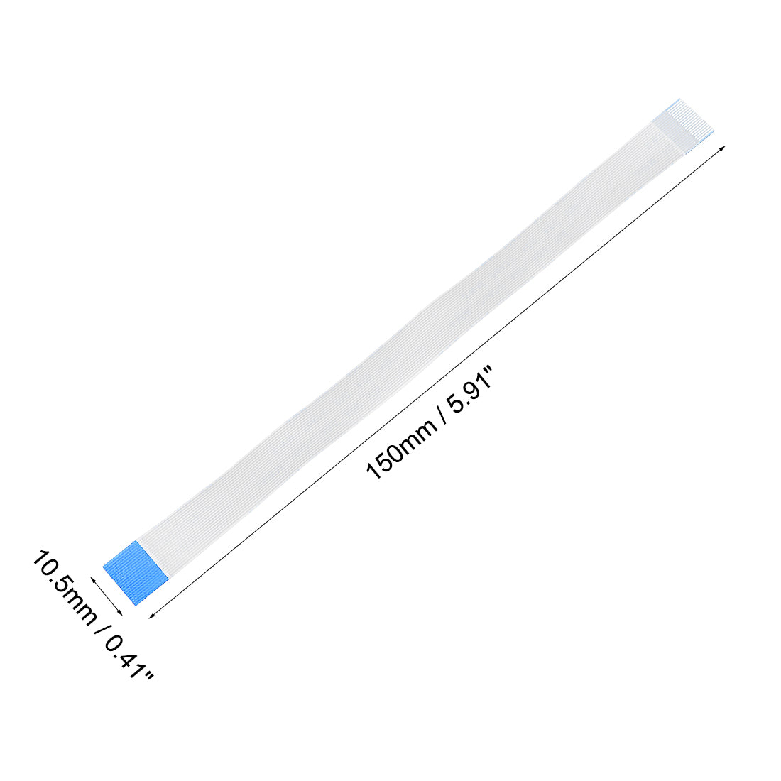 uxcell Uxcell Flexible Flat Cable, 20 Pins 0.5mm Pitch 150mm FPC FFC Flexible Ribbon Cable  for LCD TV Car Audio DVD Player Laptop 5Pcs (B Type)