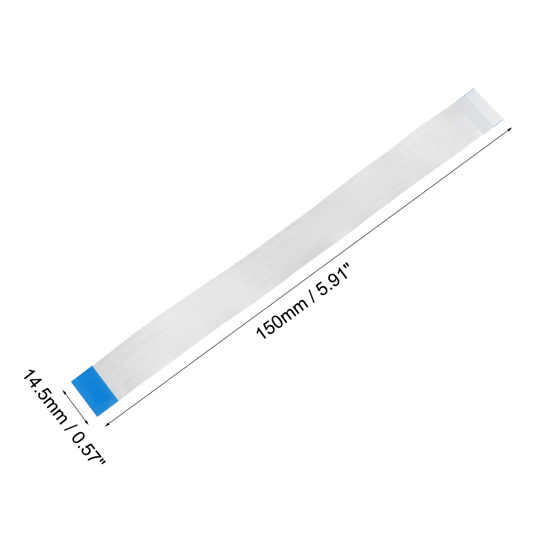 uxcell Uxcell Flexible Flat Cable, 28 Pins 0.5mm Pitch 150mm FPC FFC Flexible Ribbon Cable  for LCD TV Car Audio DVD Player Laptop 5Pcs (B Type)