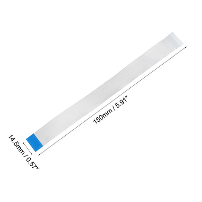 Harfington Uxcell Flexible Flat Cable, 28 Pins 0.5mm Pitch 150mm FPC FFC Flexible Ribbon Cable  for LCD TV Car Audio DVD Player Laptop 5Pcs (B Type)