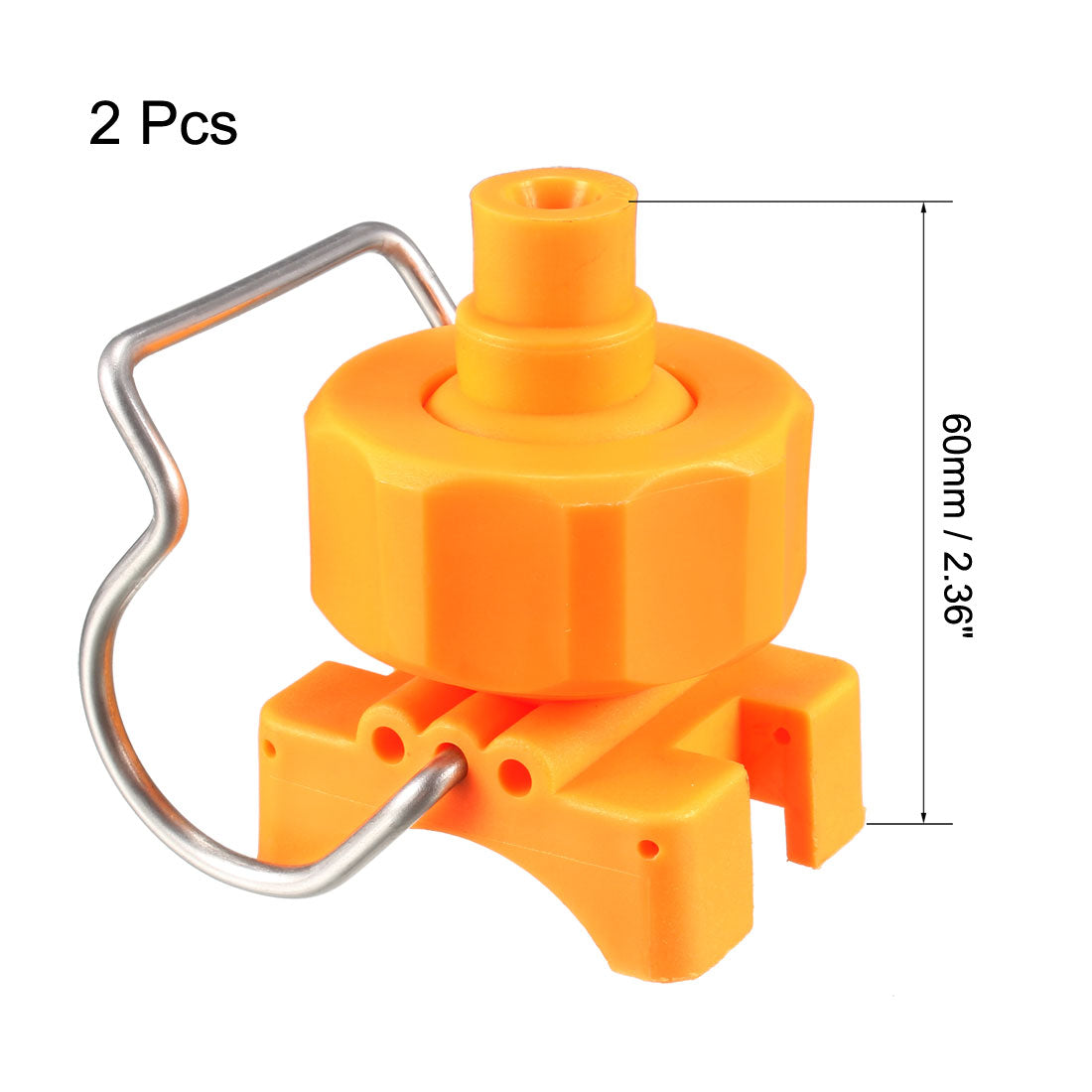 uxcell Spray Nozzle, Adjustable Ball Flat Fan Full Cone Clamp Clip Nozzle Watering Irrigation