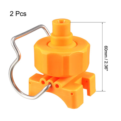 Harfington Spray Nozzle, Adjustable Ball Flat Fan Full Cone Clamp Clip Nozzle Watering Irrigation