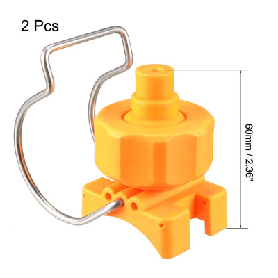 Harfington Spray Nozzle, Adjustable Ball Flat Fan Full Cone Clamp Clip Nozzle Watering Irrigation