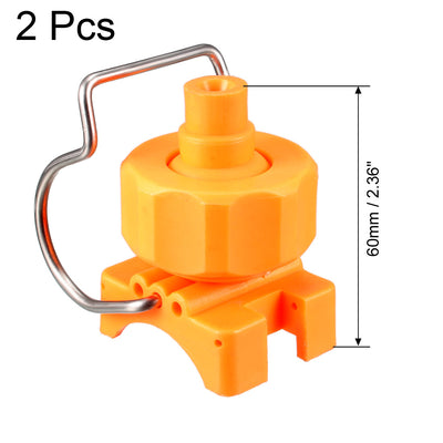 Harfington Spray Nozzle, Adjustable Ball Flat Fan Full Cone Clamp Clip Nozzle Watering Irrigation