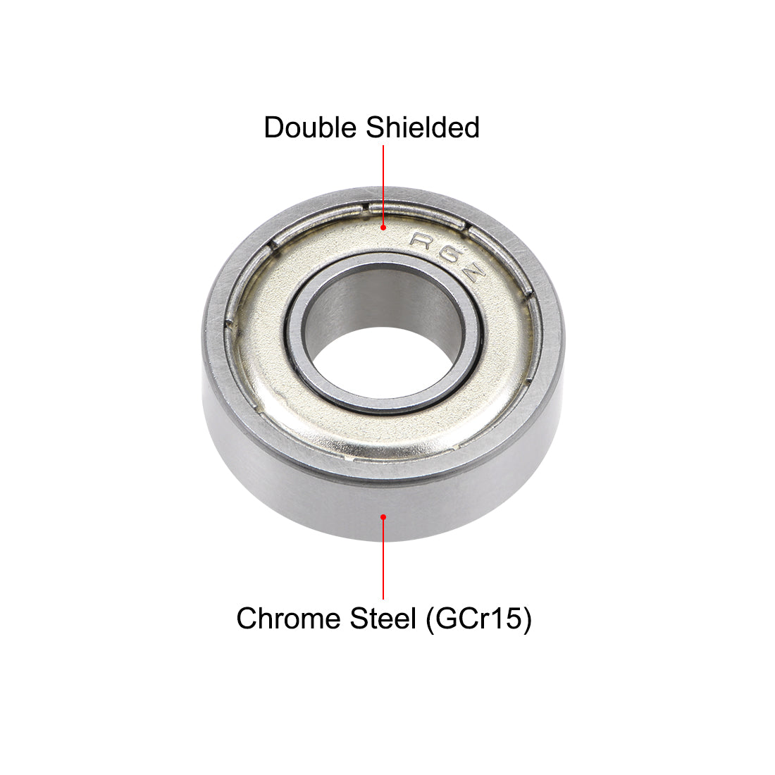 Harfington R6ZZ Ball Bearing 3/8"x7/8"x9/32" Double Shielded ABEC-5 Bearings 10pcs