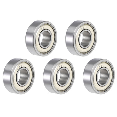 uxcell Uxcell R6ZZ Ball Bearing 3/8"x7/8"x9/32" Double Shielded ABEC-5 Bearings 5pcs