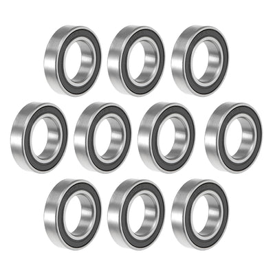 uxcell Uxcell 6801-2RS Ball Bearing 12x21x5mm Double Sealed ABEC-1 Bearings 10pcs