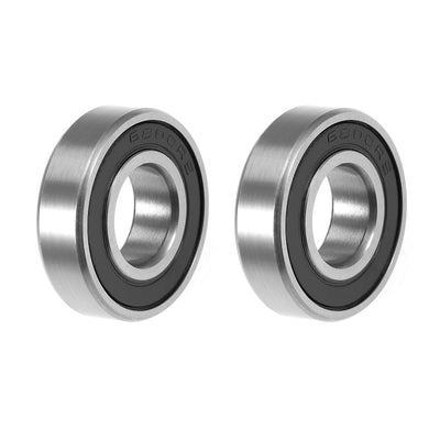 Harfington 6800-2RS Ball Bearing 10x19x5mm Double Sealed ABEC-3 Bearings 2pcs