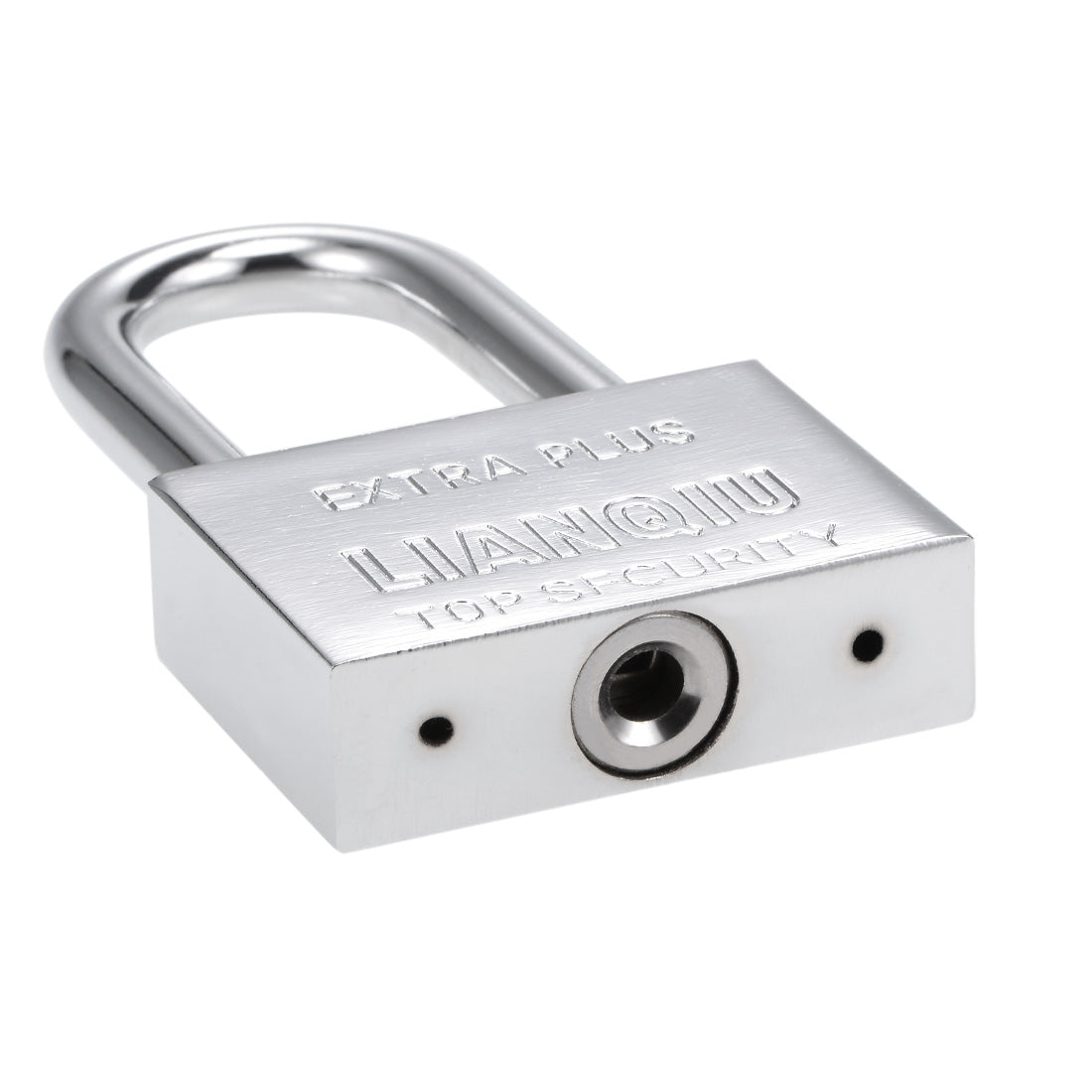 uxcell Uxcell Steel Padlocks, Keyed Alike, 60mm Wide Chrome Finish Harden Long Shackle, 2Pcs