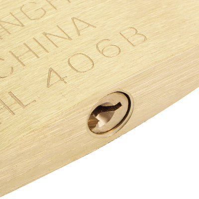 Harfington Uxcell Brass Padlock, Keyed Different, 60mm Wide Brushed Long Harden Shackle