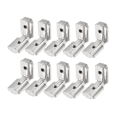uxcell Uxcell Interior Joint Bracket, Inside Corner Connector 4040 Series Slot 8mm for Aluminum Extrusion Profile, 10 Pcs