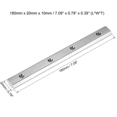Harfington Uxcell Straight Line Connector, 7 Inch Joint Bracket with Screws for 4040 Series T Slot 8mm Aluminum Extrusion Profile