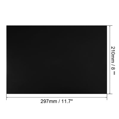 Harfington Uxcell 2 Pcs Dry Erase  Magnetic Strip 11.7" x 8" Magnetical Sheet Labels Stickers Writable Black For Whiteboards Refrigerator and Crafts