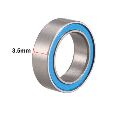 Harfington MR128-2RS Ball Bearing 8x12x3.5mm Double Sealed ABEC-3 Bearings 4pcs