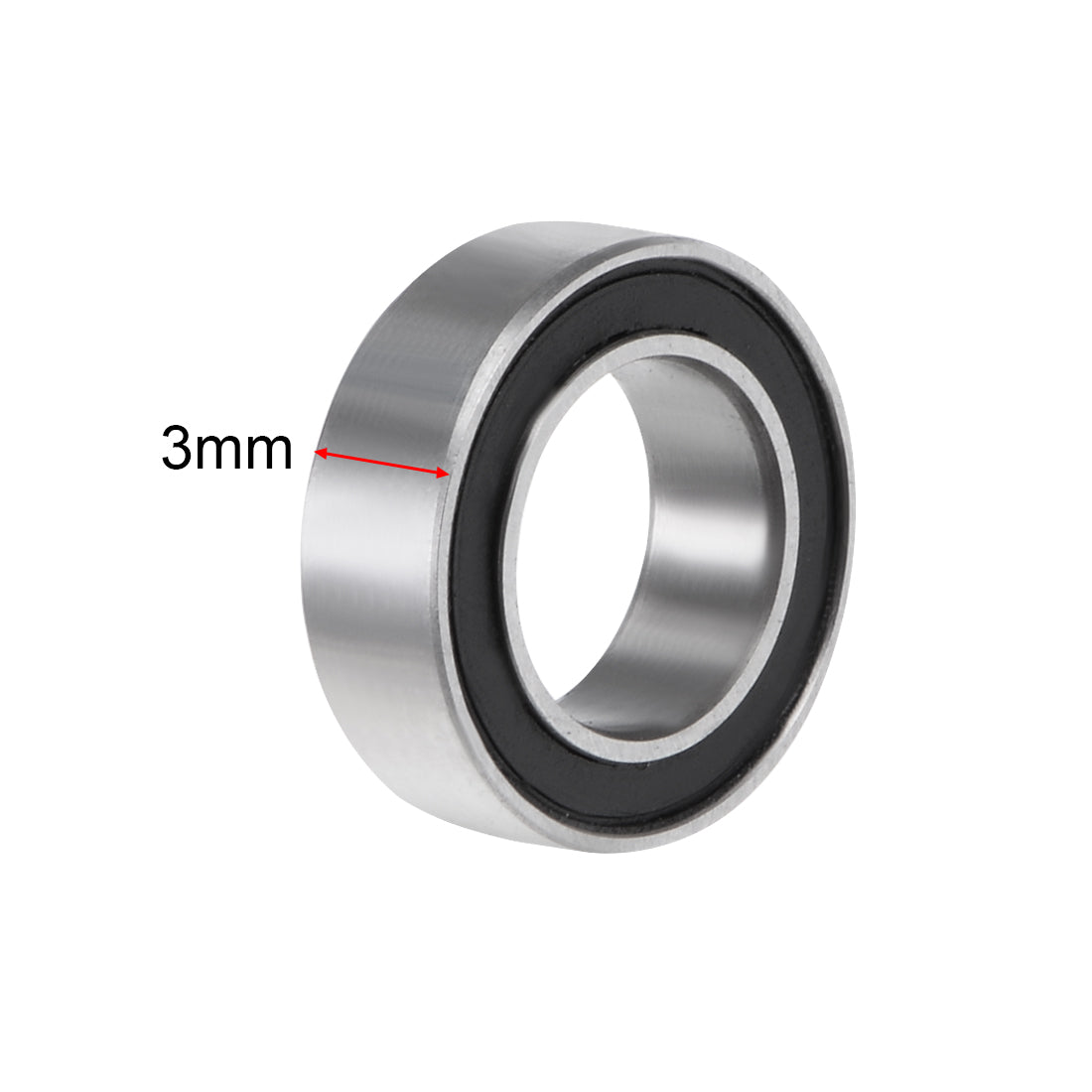 Harfington MR106-2RS Ball Bearing 6x10x3mm Double Sealed ABEC-3 Bearings 2pcs
