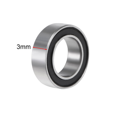 Harfington MR106-2RS Ball Bearing 6x10x3mm Double Sealed ABEC-3 Bearings 2pcs
