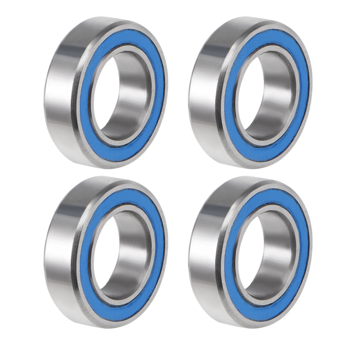 uxcell Uxcell MR148-2RS Ball Bearing 8x14x4mm Double Sealed ABEC-3 Bearings 4pcs